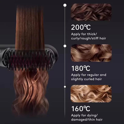 Naturia Luxe™ Wireless Hair Straightening Brush